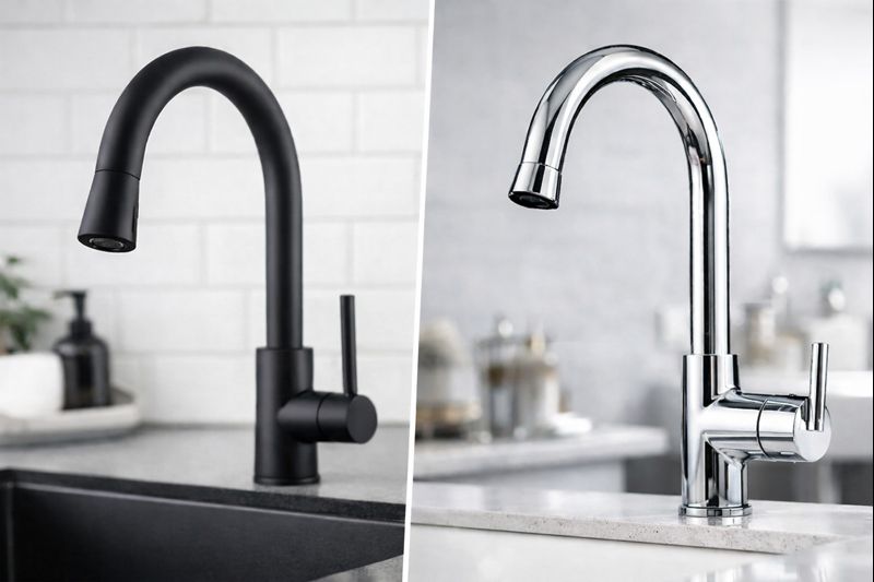 شیرآلات مات یا براق؟ کدام لک آب را کمتر نشان می‌دهد؟