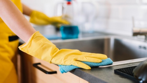 تمیز کردن سینک ظرفشویی + براق کردن
