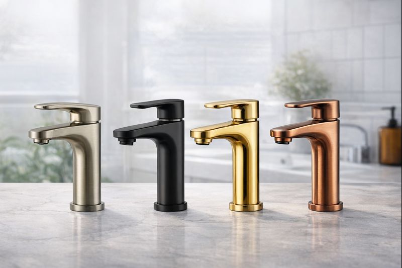 مقایسه شیرآلات با رنگ‌های مختلف و تاثیر آن‌ها بر دکوراسیون خانه