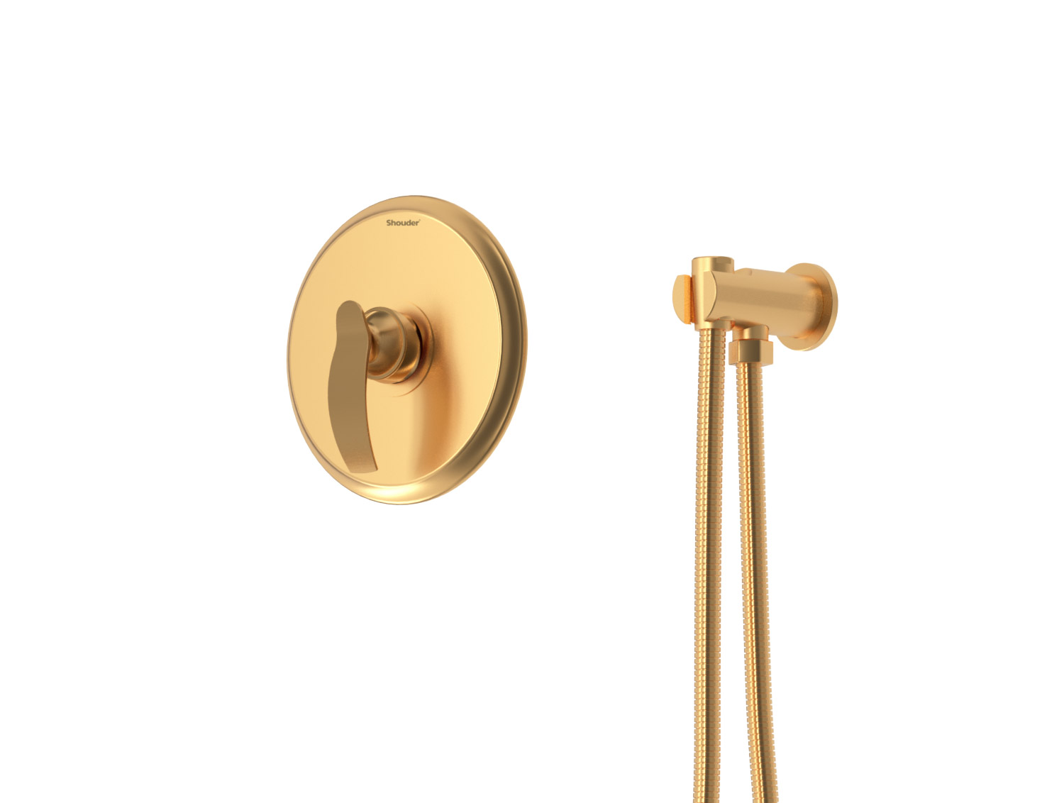 gloris concealed toilet matte gold