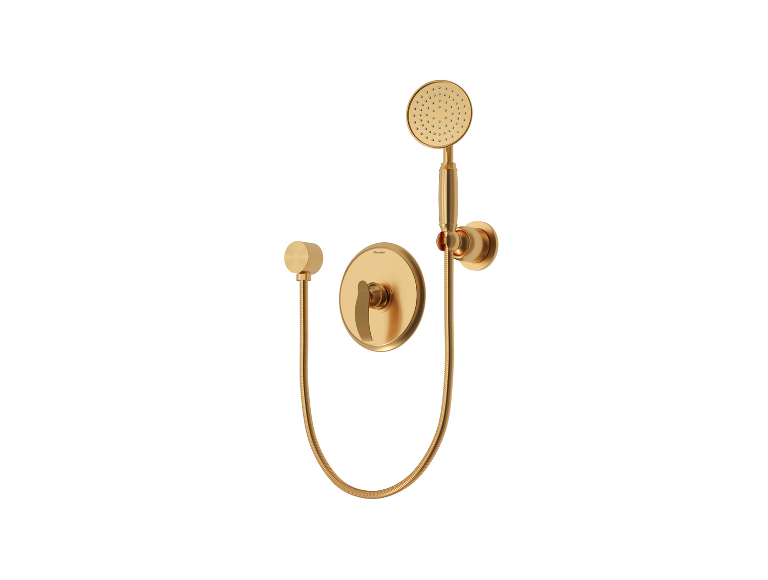 gloris shower concealed matte gold tip 2