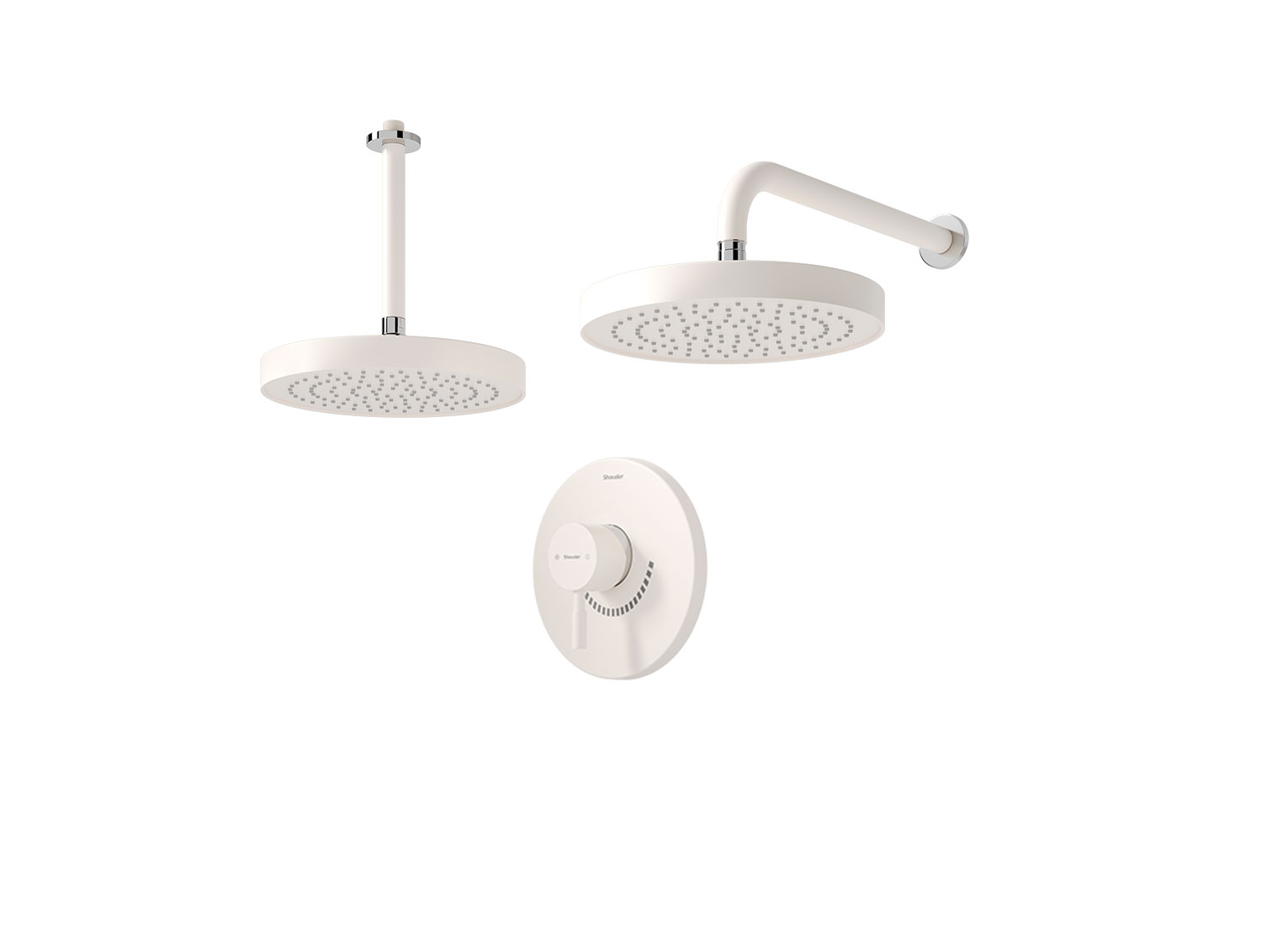 Marino shower Concealed Chrome Ivory Tip1