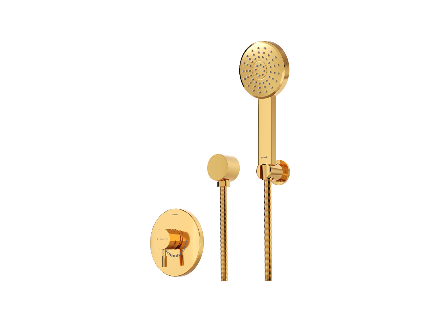 Marino shower  Concealed Gold Tip2