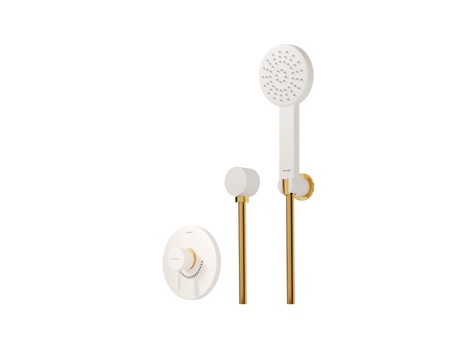 Marino shower Concealed Gold Ivory Tip2