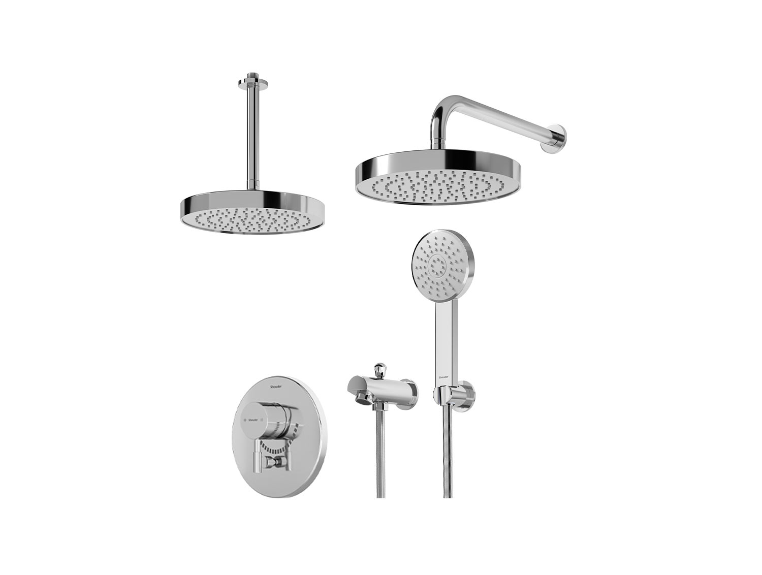 Marino shower  Concealed Chrome  Tip4