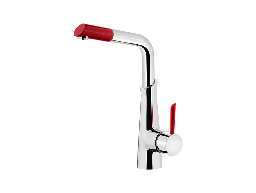 Aksel  Pull Out Chrome Red-1