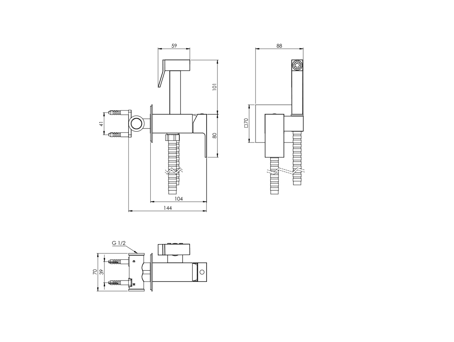 توالت بیده و شاف آف اروپا کروم-2