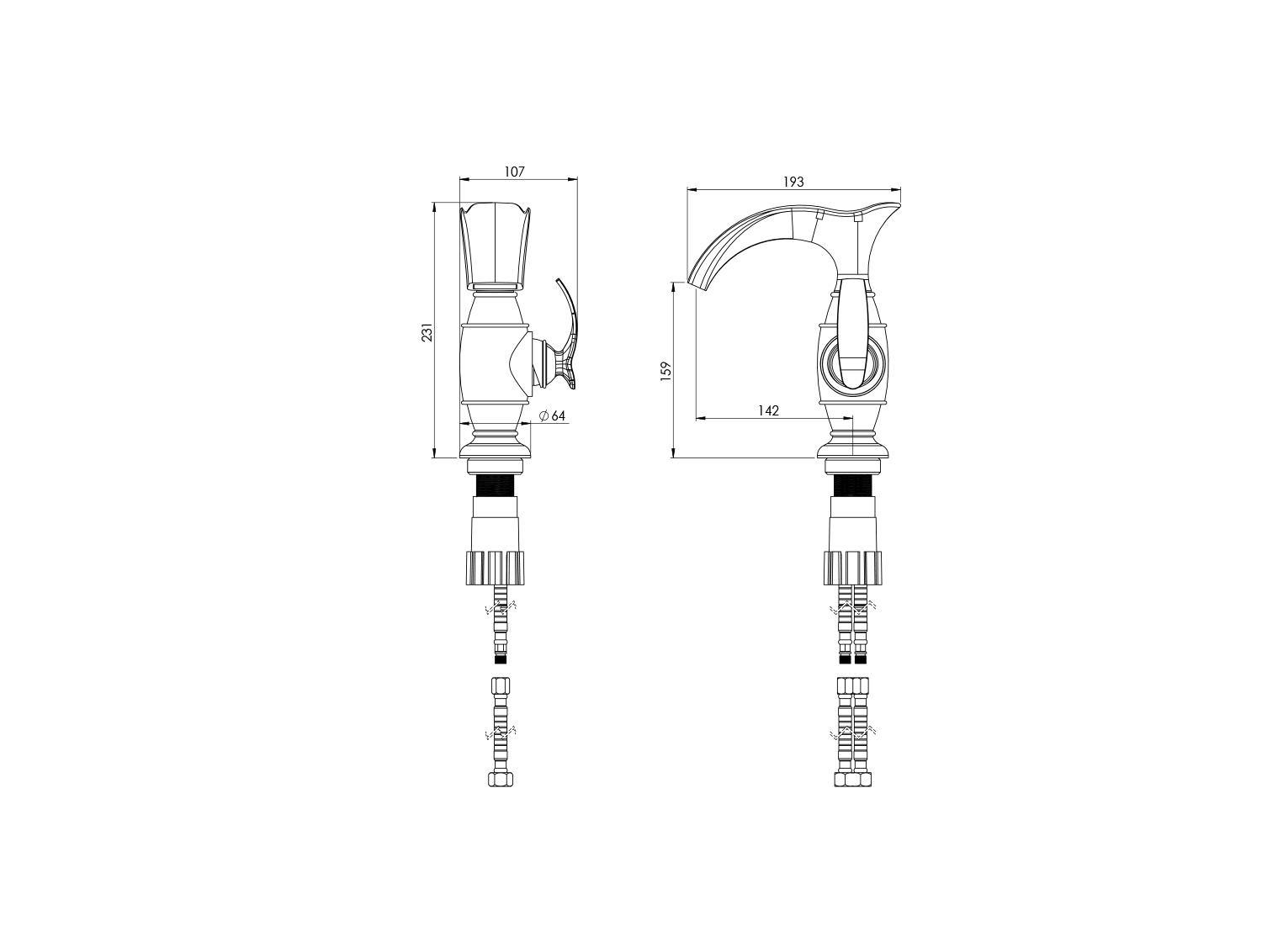 gloris Fixed Basin Chrome-2