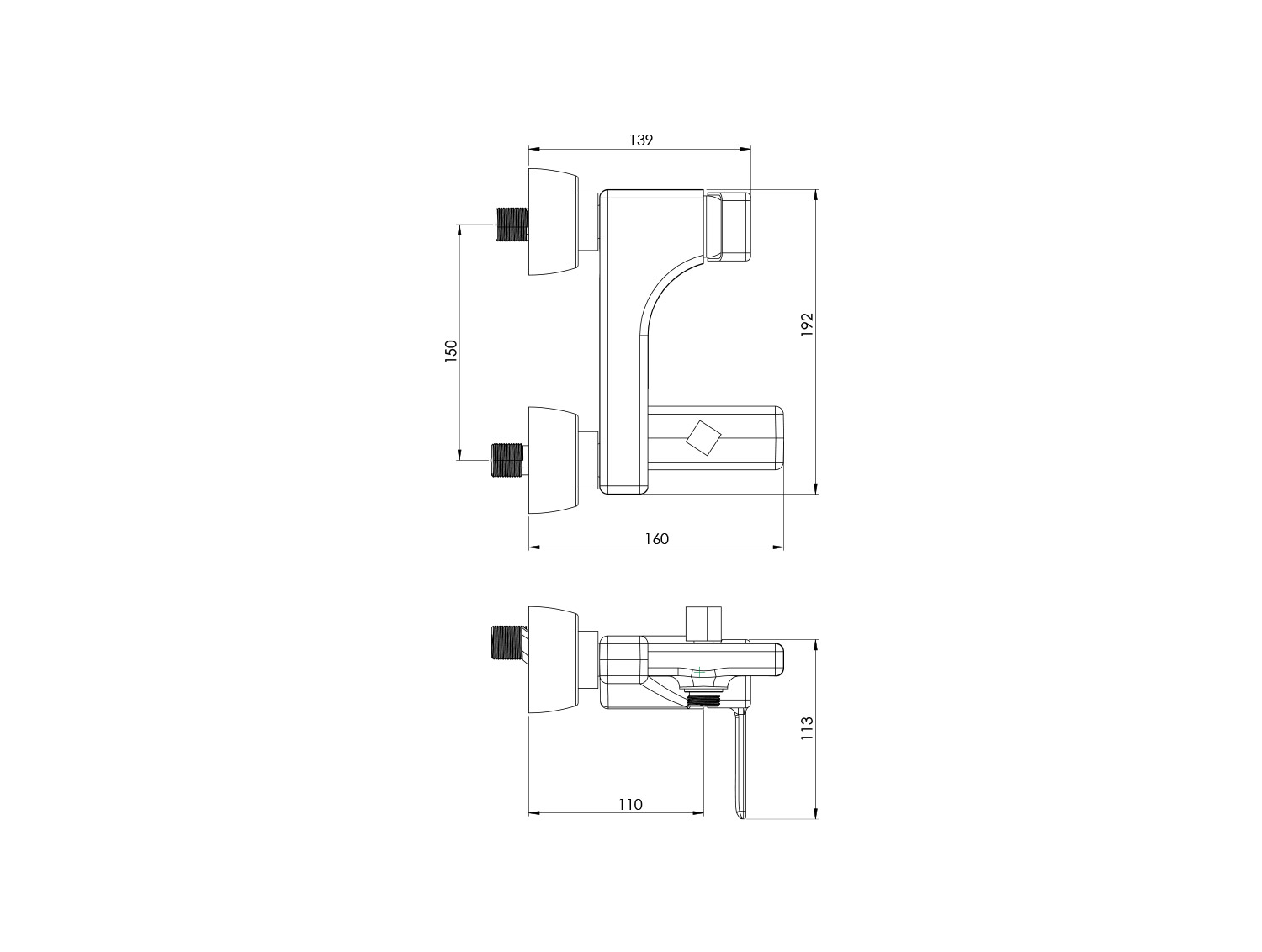 Michel Bathroom Matte Chrome-2