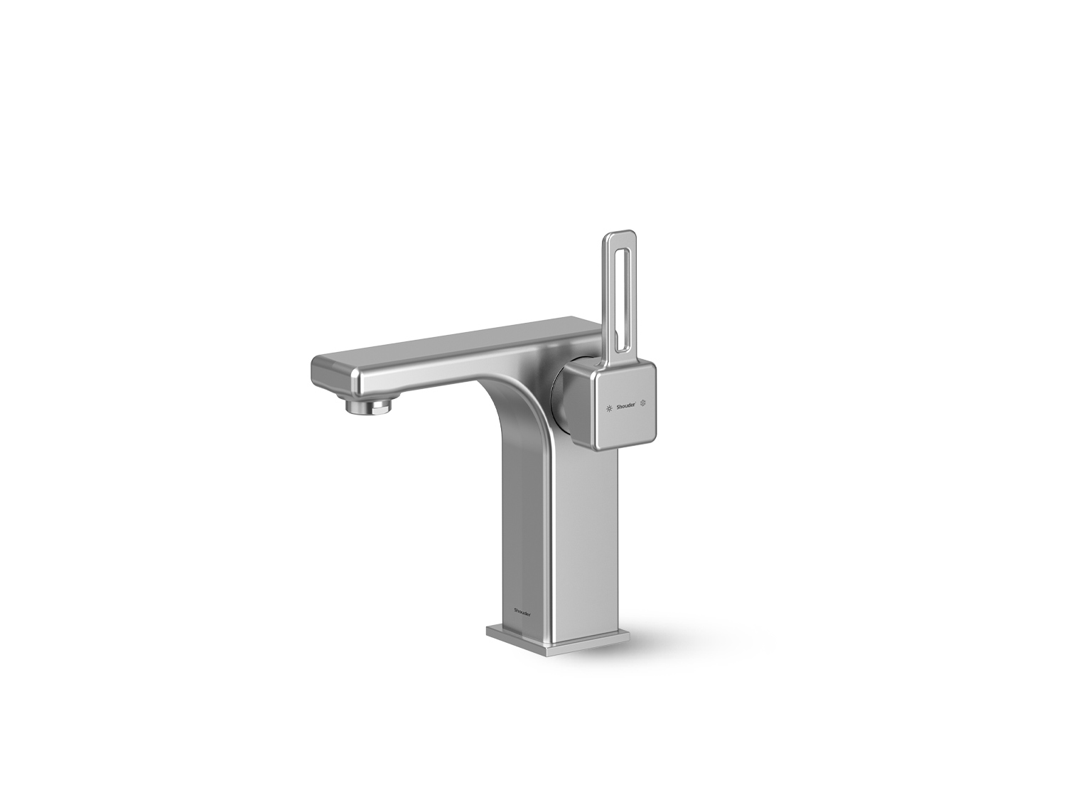 Michel Fixed Basin Matte Chrome-1