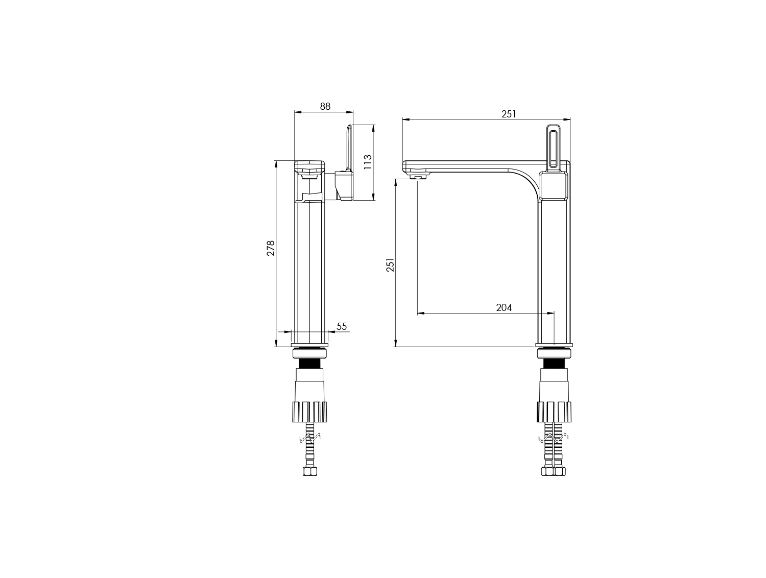 Michel Tall Basin Chrome-2