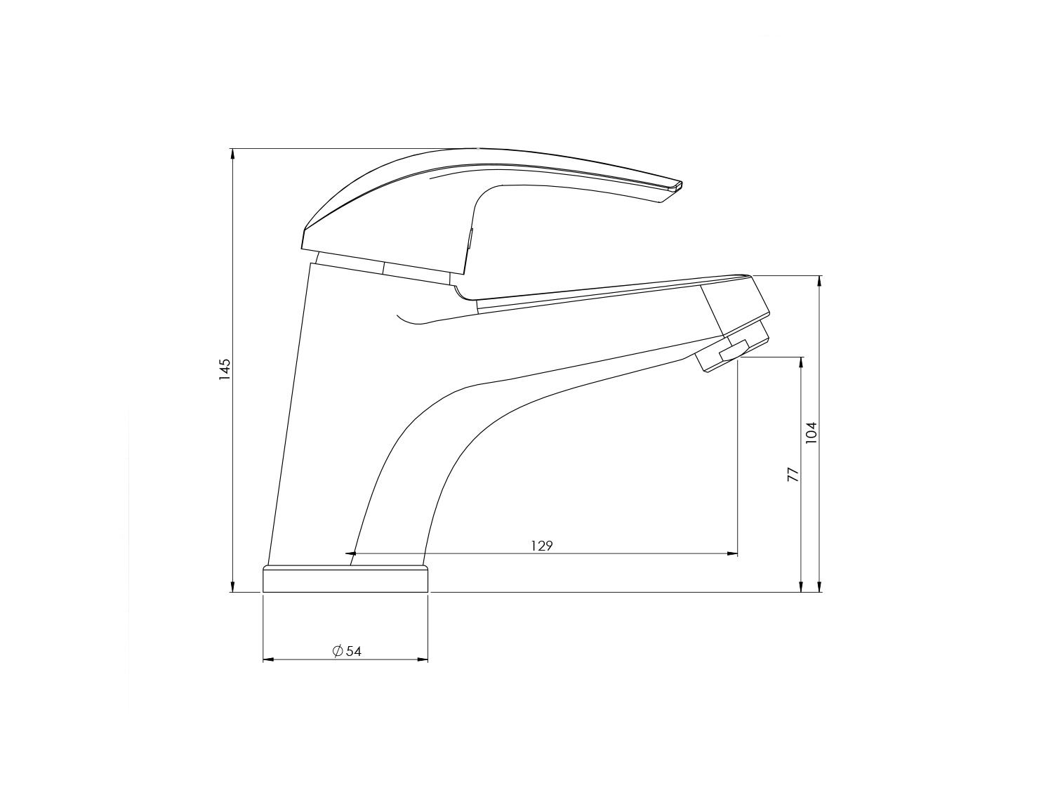 پاریس شیر روشویی ثابت کروم-2