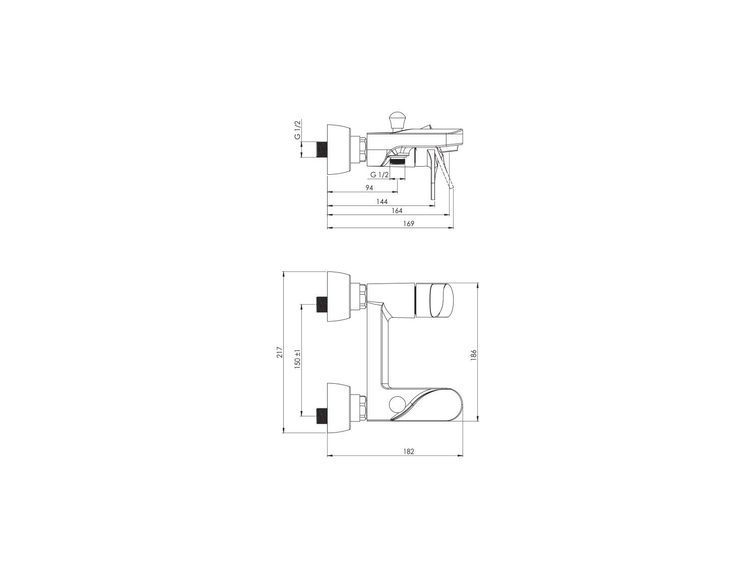 اسمارت شیر حمام کروم-2