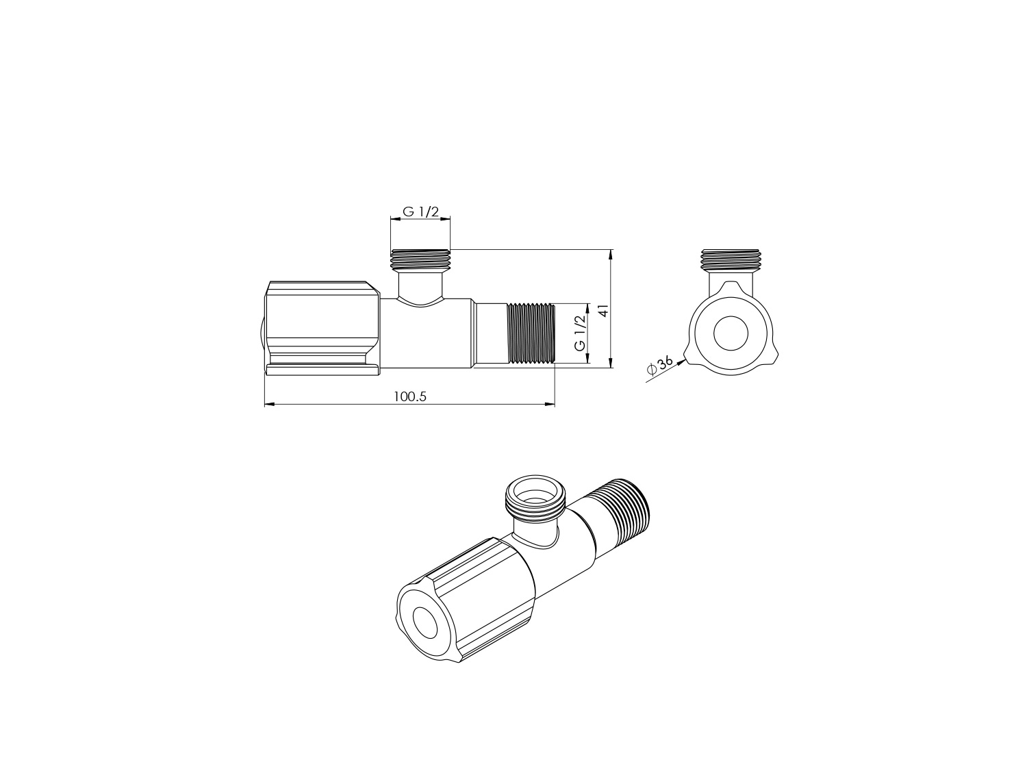 تیسا شیر تکی کروم-2