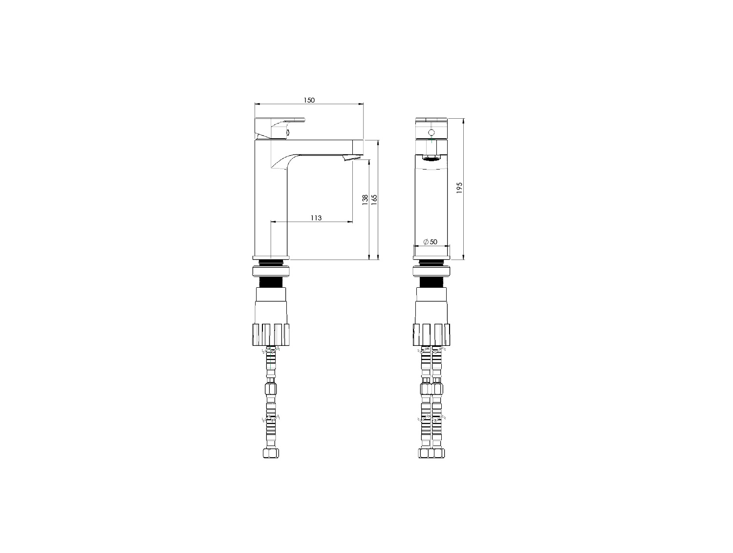 Tyne Fixed Basin Chrome-2