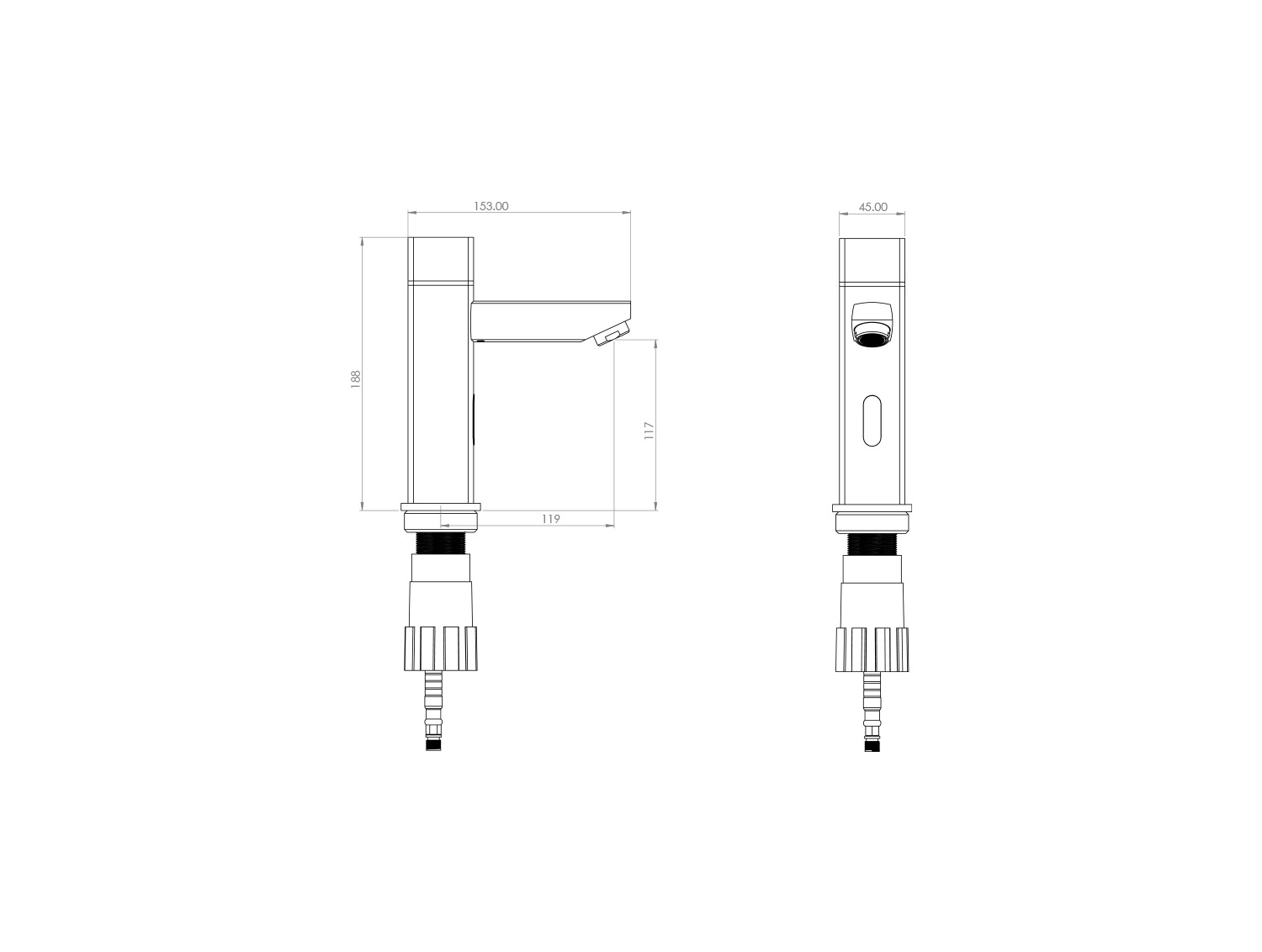 Unique Electric Fixed Basin Chrome Matte-2